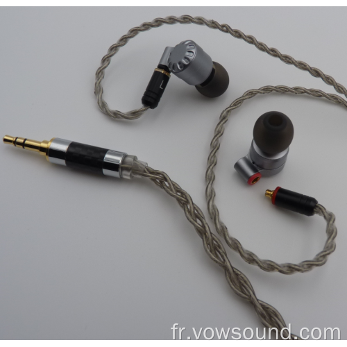 Écouteurs de moniteur haute fidélité avec câble détachable